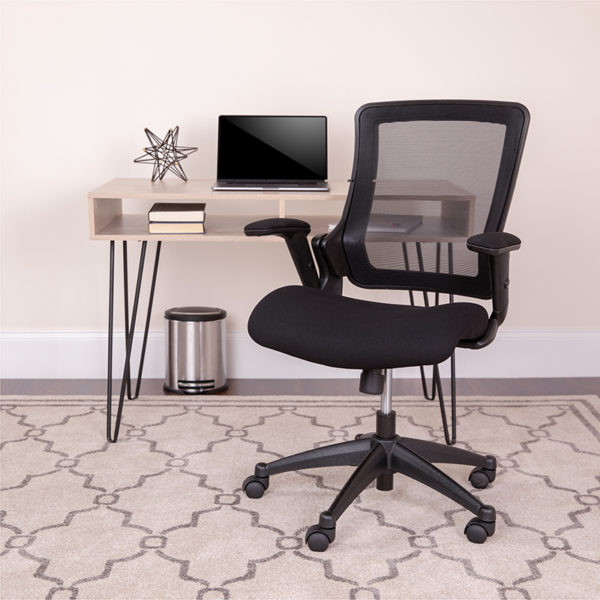 Buy Contemporary Office Chair Black Mid-Back Mesh Chair near  Oviedo