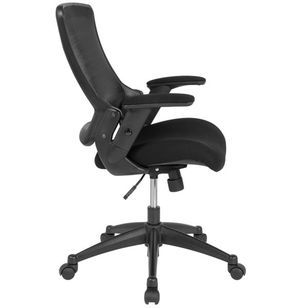 Nice Mid-Back Mesh Executive Swivel Office Chair with Molded Foam Seat and Adjustable Arms Built-In Lumbar Support office chairs in  Orlando