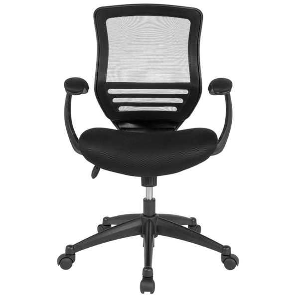 Molded Foam Seat and Curved Arms Deep Curved Lumbar Support office chairs near  Winter Park
