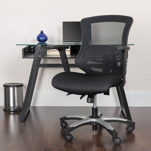 Buy Contemporary Office Chair Black High Back Mesh Chair near  Leesburg