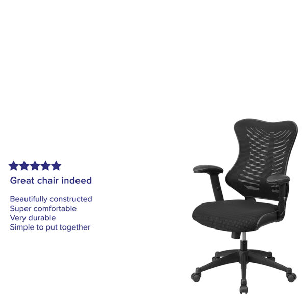 Nice High Back Designer Mesh Executive Swivel Ergonomic Office Chair w/ Adjustable Arms Built-In Lumbar Support office chairs near  Saint Cloud at Capital Office Furniture