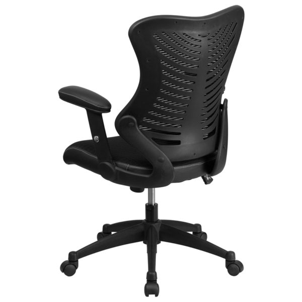 New office chairs in black w/ Tilt Tension Adjustment Knob adjusts the chair's backward tilt resistance at Capital Office Furniture near  Sanford at Capital Office Furniture