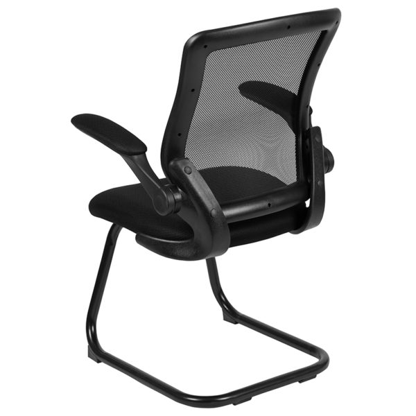 New office guest and reception chairs in black w/ Ergonomically contoured back and seat at Capital Office Furniture in  Orlando at Capital Office Furniture