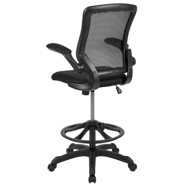 New office chairs in black w/ Padded Black Mesh Upholstered Seat with CAL 117 Fire Retardant Foam at Capital Office Furniture near  Saint Cloud at Capital Office Furniture