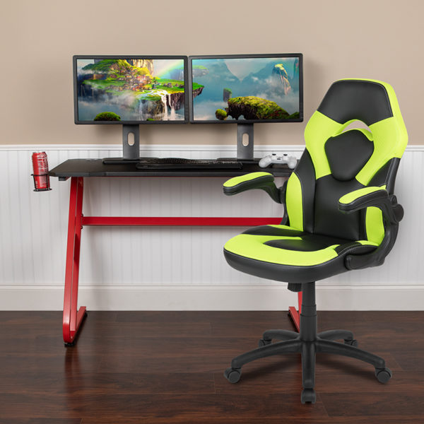 Buy Gaming Desk and Chair Bundle Red Gaming Desk and Chair Set near  Saint Cloud at Capital Office Furniture