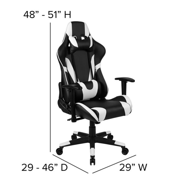 New home office furniture in black w/ High Back Gaming Chair with Height Adjustable Pivot Arms: 29"W x 29-46"D x 48-51"H at Capital Office Furniture in  Orlando at Capital Office Furniture