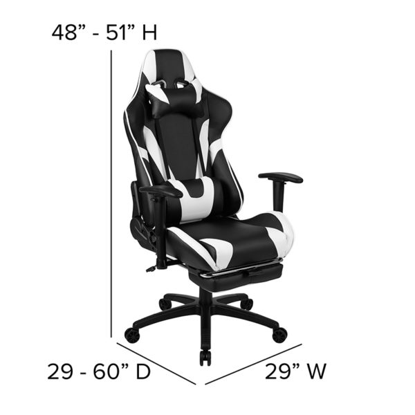 New home office furniture in black w/ High Back Gaming Chair with Height Adjustable Pivot Arms: 29"W x 29-46"D x 48-51"H at Capital Office Furniture near  Winter Garden at Capital Office Furniture