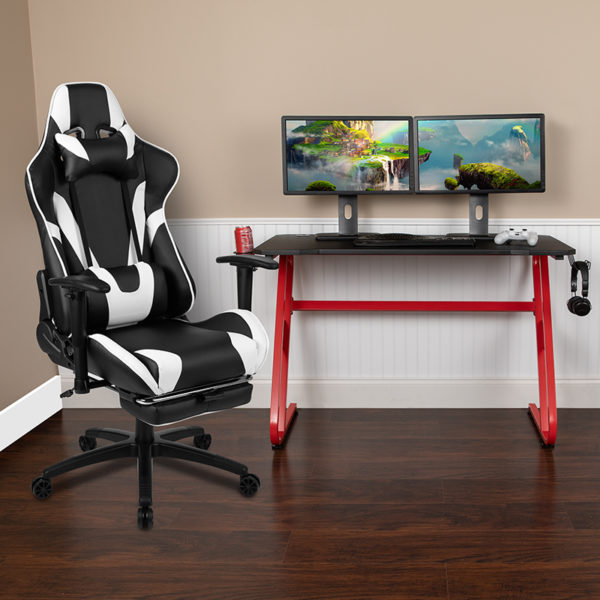 Buy Gaming Desk and Chair Bundle Red Gaming Desk and Chair Set near  Clermont at Capital Office Furniture