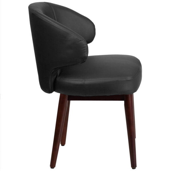 Nice Comfort Back Series LeatherSoft Side Reception Chair w/ Legs Curved Back office guest and reception chairs in  Orlando at Capital Office Furniture