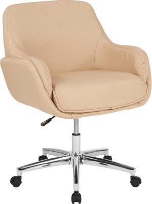 Buy Contemporary Office Chair Beige Fabric Mid-Back Chair in  Orlando at Capital Office Furniture