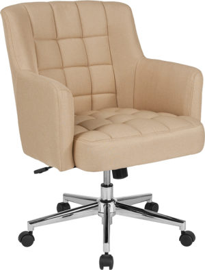 Buy Contemporary Office Chair Beige Fabric Mid-Back Chair near  Oviedo at Capital Office Furniture