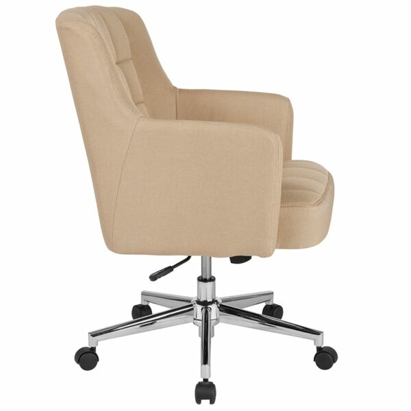 Nice Laone Home & Office UpholsteMid-Back Chair in Fabric Back Width: 18.5-23" office chairs near  Oviedo at Capital Office Furniture