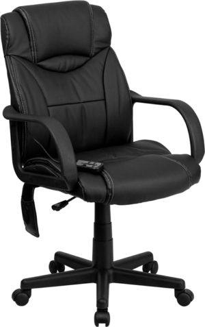 Buy Contemporary Office Chair Black Mid-Back Massage Chair near  Windermere at Capital Office Furniture