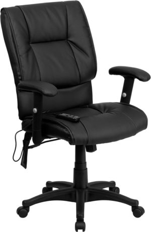 Buy Contemporary Office Chair Black Mid-Back Massage Chair near  Lake Buena Vista at Capital Office Furniture