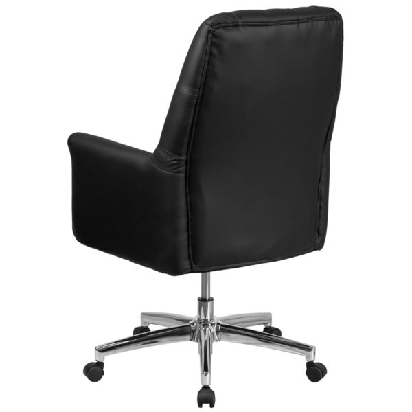 Shop for Black Mid-Back Leather Chairw/ Mid-Back Design near  Lake Mary at Capital Office Furniture