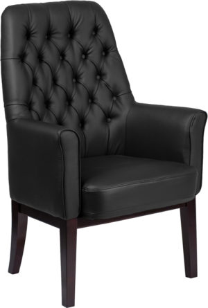 Buy Executive Guest Office Chair Black Leather Side Chair near  Casselberry at Capital Office Furniture