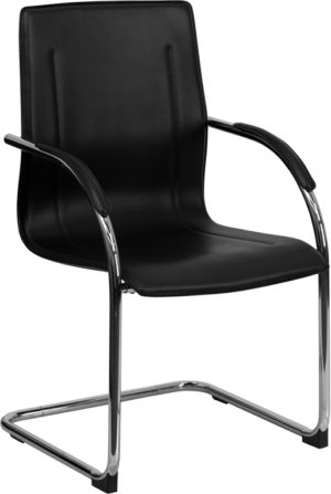 Buy Guest Office Chair Black Vinyl Side Chair near  Daytona Beach at Capital Office Furniture