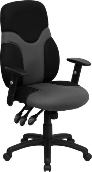 Buy Contemporary Task Office Chair Black/Gray High Back Chair near  Lake Buena Vista at Capital Office Furniture