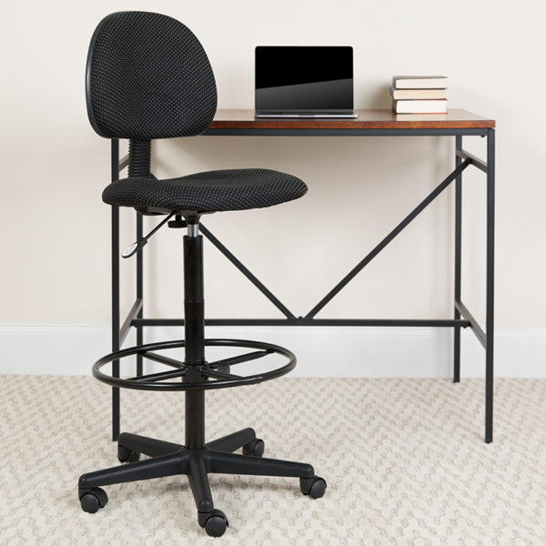 Buy Contemporary Draft Stool Black Fabric Draft Chair near  Oviedo at Capital Office Furniture