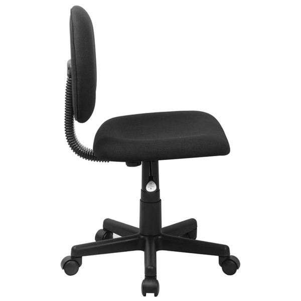 Nice Mid-Back Fabric Swivel Task Office Chair Back Depth Adjustment Knob accommodates your upper leg length office chairs near  Kissimmee at Capital Office Furniture