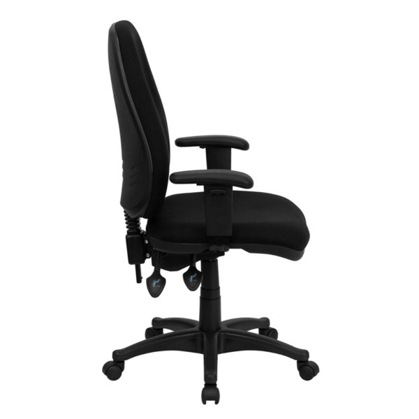 Nice High Back Fabric Executive Swivel Ergonomic Office Chair w/ Adjustable Arms Built-In Lumbar Support office chairs in  Orlando at Capital Office Furniture
