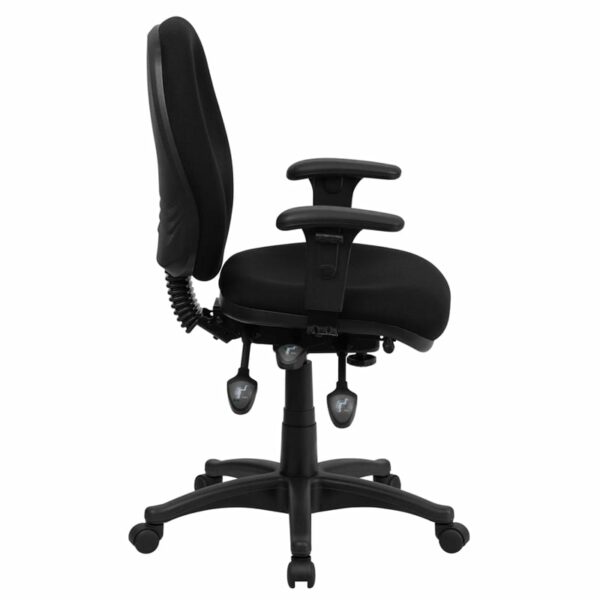 Nice Mid-Back Fabric Multifunction Executive Swivel Ergonomic Office Chair w/ Adjustable Arms Built-In Lumbar Support office chairs near  Winter Park at Capital Office Furniture