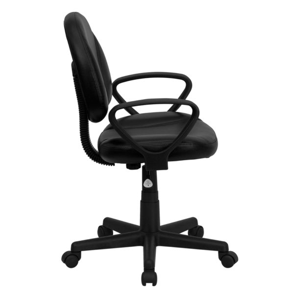 Nice Mid-Back LeatherSoft Swivel Ergonomic Task Office Chair w/ Back Depth Adjustment & Arms Back Depth Adjustment Knob accommodates your upper leg length office chairs near  Apopka at Capital Office Furniture
