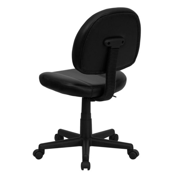 Nice Mid-Back LeatherSoft Swivel Ergonomic Task Office Chair w/ Back Depth Adjustment Back Depth Adjustment Knob accommodates your upper leg length office chairs near  Kissimmee at Capital Office Furniture
