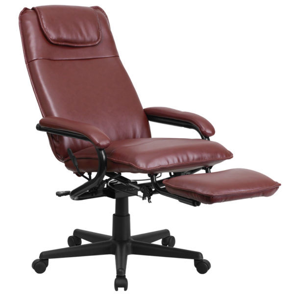 Nice High Back LeatherSoft Executive Reclining Ergonomic Swivel Office Chair w/ Arms Reclining Back Paddle Control office chairs near  Apopka at Capital Office Furniture