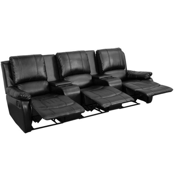 Find 3 Reclining Seats: recessed levers on outer recliners; pull handle middle recliner recliners near  Altamonte Springs at Capital Office Furniture