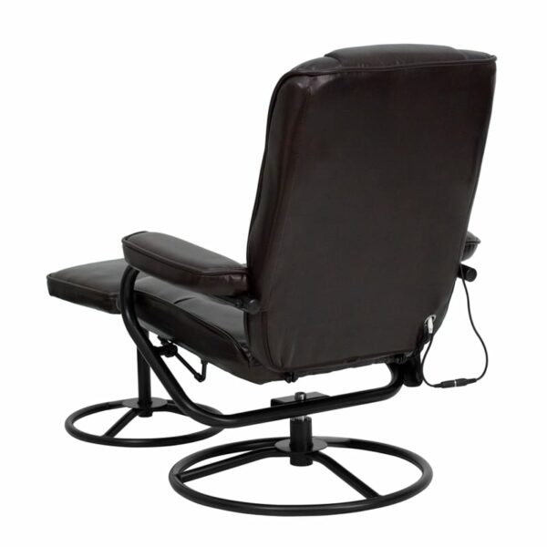 Shop for Massage Brown Leather Reclinerw/ Integrated Headrest near  Daytona Beach at Capital Office Furniture