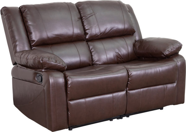 Buy Contemporary Style Brown Leather Recline Loveseat in  Orlando at Capital Office Furniture