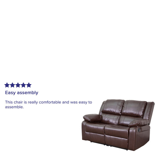 Shop for Brown Leather Recline Loveseatw/ Plush Arms in  Orlando at Capital Office Furniture