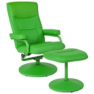 Buy Recliner and Ottoman Set Green Vinyl Recliner & Ottoman near  Altamonte Springs at Capital Office Furniture