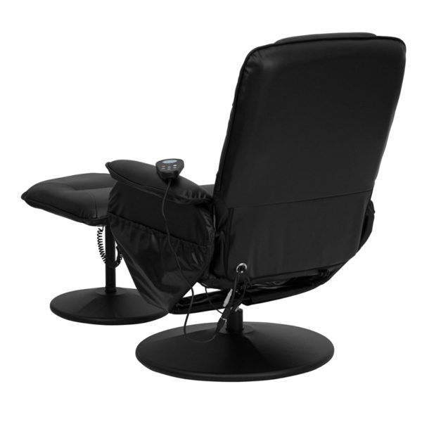 Shop for Massage Black Leather Reclinerw/ Integrated Headrest near  Sanford at Capital Office Furniture