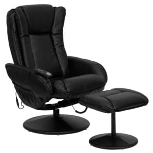 Buy Recliner and Ottoman Set Massage Black Leather Recliner near  Sanford at Capital Office Furniture