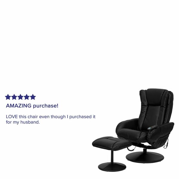 Shop for Massage Black Leather Reclinerw/ Integrated Headrest near  Saint Cloud at Capital Office Furniture