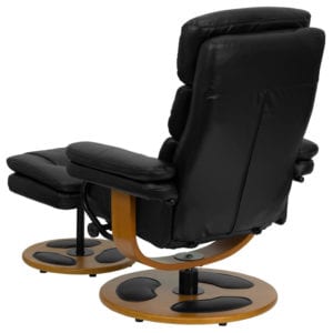 Shop for Black Leather Recliner&Ottomanw/ Knob Adjusting Recliner with Infinite Adjustments near  Lake Buena Vista at Capital Office Furniture