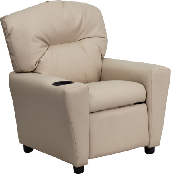 Buy Child Sized Recliner Chair Beige Vinyl Kids Recliner in  Orlando at Capital Office Furniture