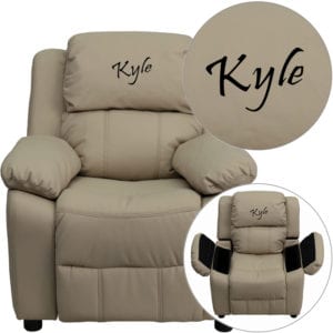 Buy Child Sized Recliner Chair TXT Beige Vinyl Kids Recliner in  Orlando at Capital Office Furniture