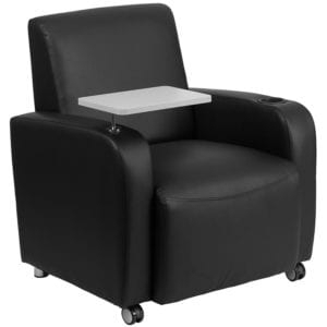 Buy Contemporary Style Black Leather Tablet Chair near  Daytona Beach at Capital Office Furniture
