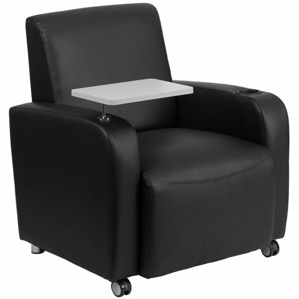 Buy Contemporary Style Black Leather Tablet Chair near  Apopka at Capital Office Furniture