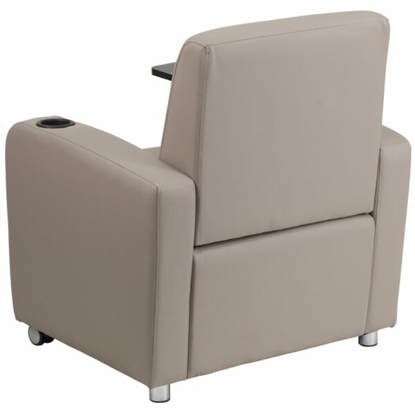 Shop for Gray Leather Tablet Chairw/ Raised Tablet Arm Swings 360 Degrees near  Winter Springs at Capital Office Furniture