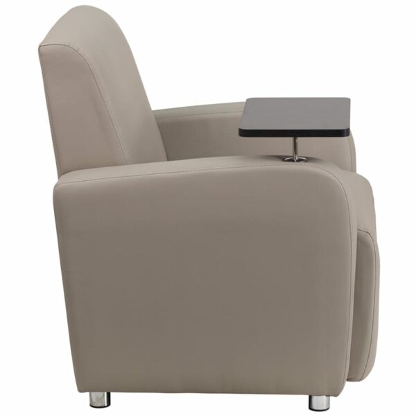 Nice LeatherSoft Guest Chair w/ Tablet Arm
