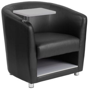 Buy Contemporary Style Black Leather Tablet Chair near  Lake Buena Vista at Capital Office Furniture