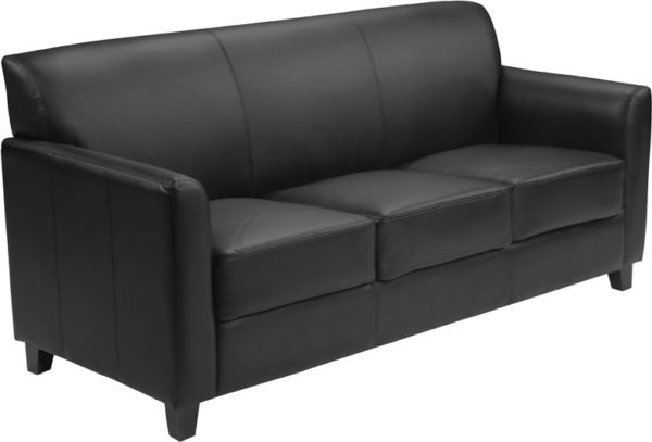 Buy Contemporary Style Black Leather Sofa near  Bay Lake at Capital Office Furniture