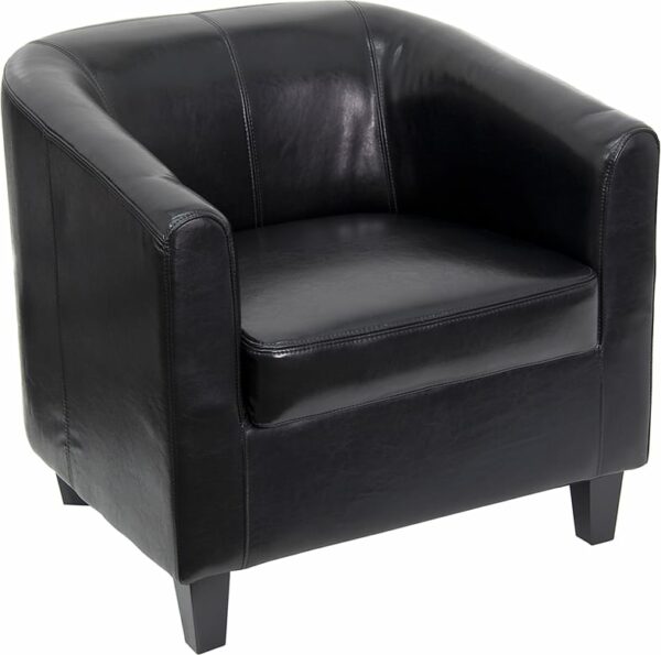 Buy Transitional Style Black Leather Guest Chair near  Bay Lake at Capital Office Furniture