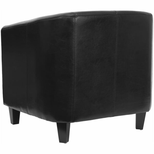Shop for Black Leather Guest Chairw/ Sloping Arms near  Bay Lake at Capital Office Furniture