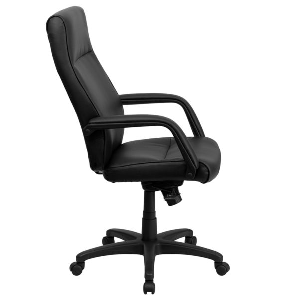 Nice High Back LeatherSoft Executive Swivel Ergonomic Office Chair w/ Memory Foam Padding & Arms Plush Memory Foam Padding office chairs near  Winter Park at Capital Office Furniture