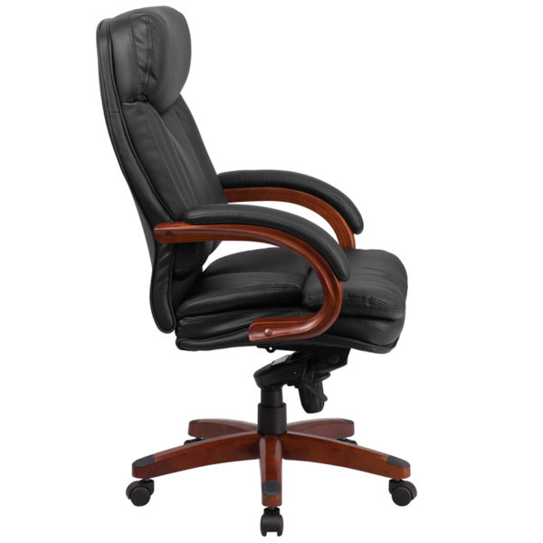 Nice High Back LeatherSoft Executive Ergonomic Office Chair w/ Synchro-Tilt Mechanism